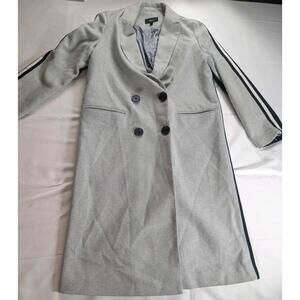 G2000 Women's 34 Gray Blue Wool Blend Fitted Jacket Blazer Career Outerwear